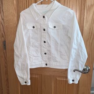 Kids white jean jacket